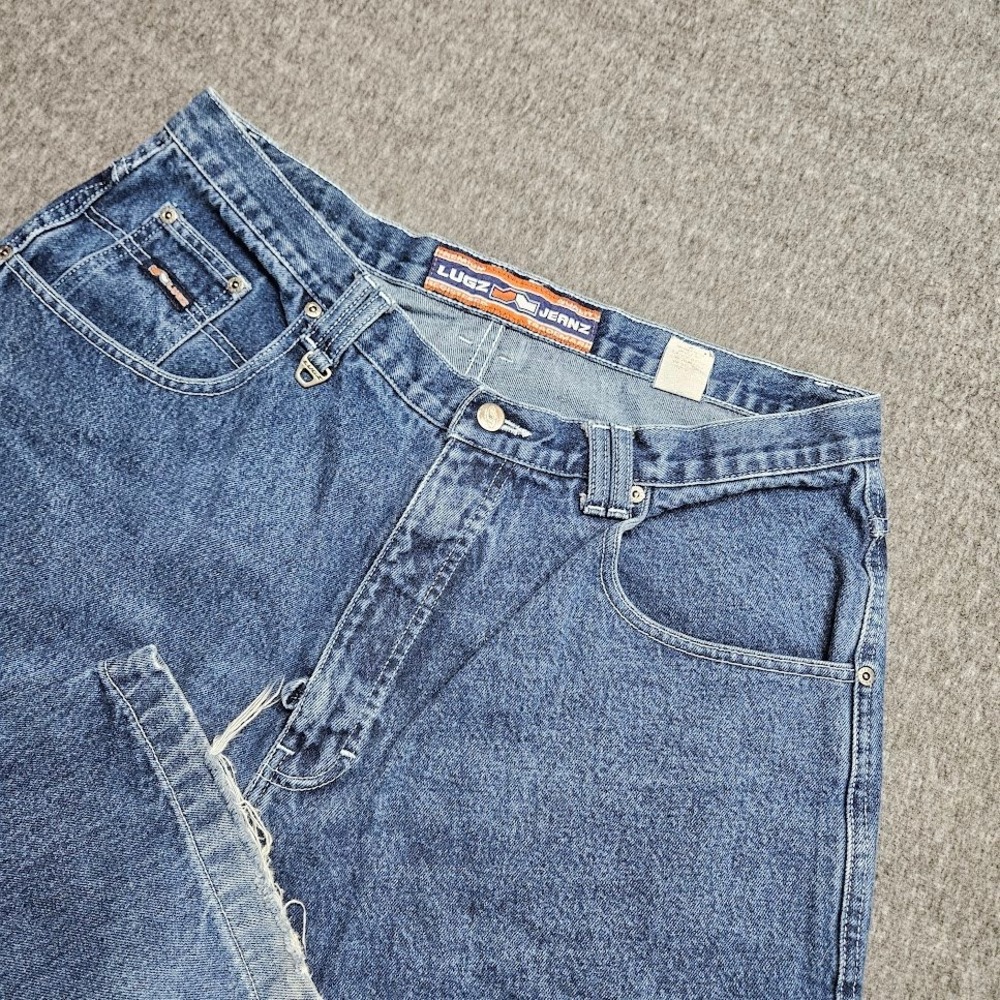 Lugz Jeanz Pants Mens 38 Blue Baggy Relaxed Fit 90s Y2K Streetwear Denim